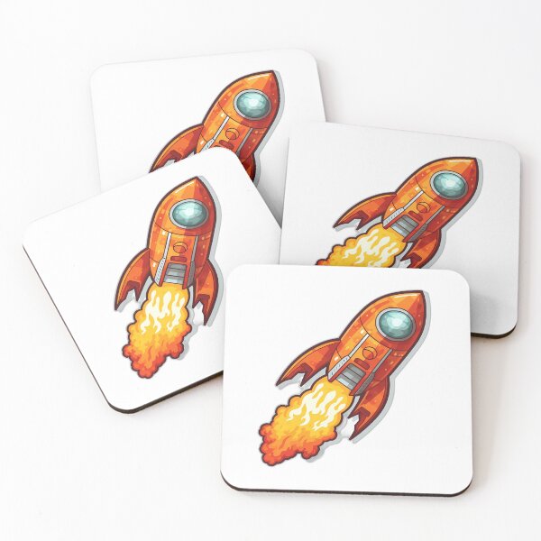Item preview, Rocket flying to mars designed and sold by marezino.