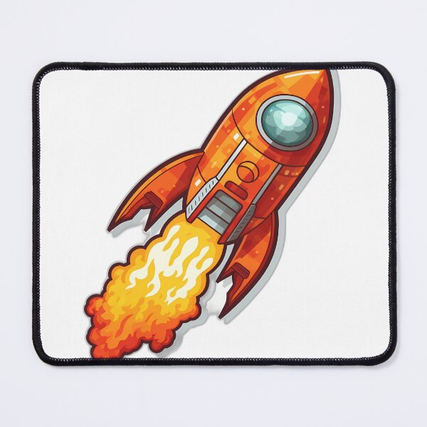 Item preview, Rocket flying to mars designed and sold by marezino.