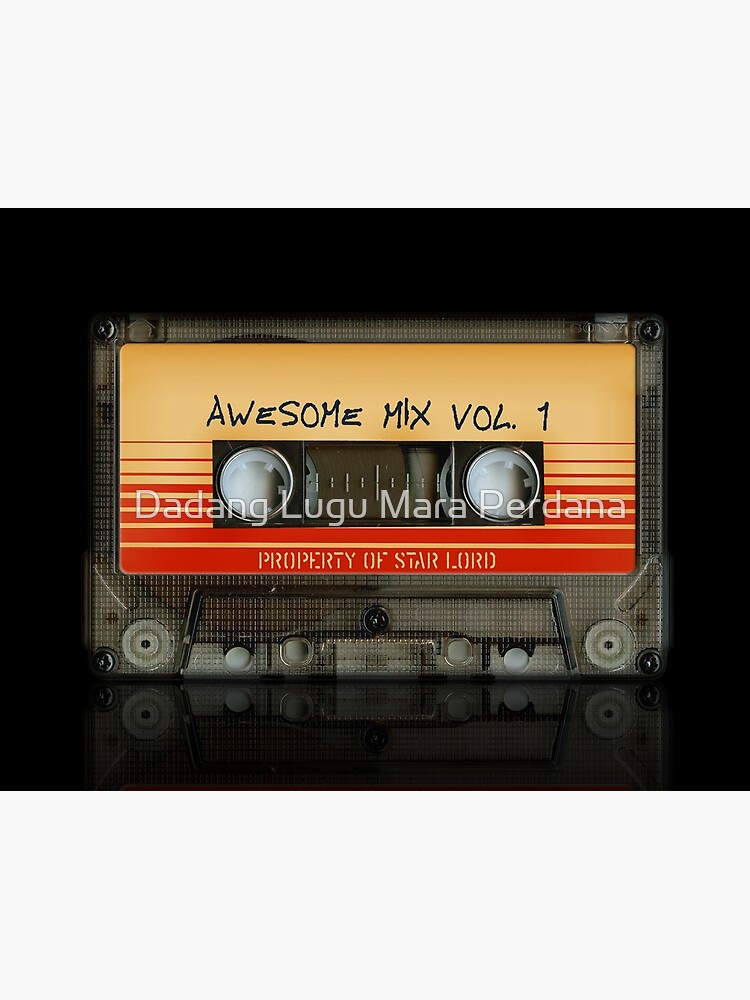 Guardians Of The Galaxy T-Shirt Sz M Groot Cassette Tape Awesome Mix Vol.2  Shirt