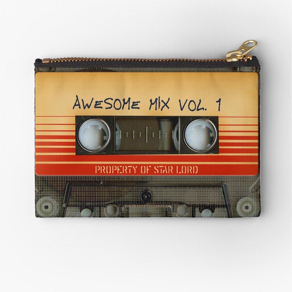 Awesome transparent mix cassette tape volume 1 Zipper Pouch