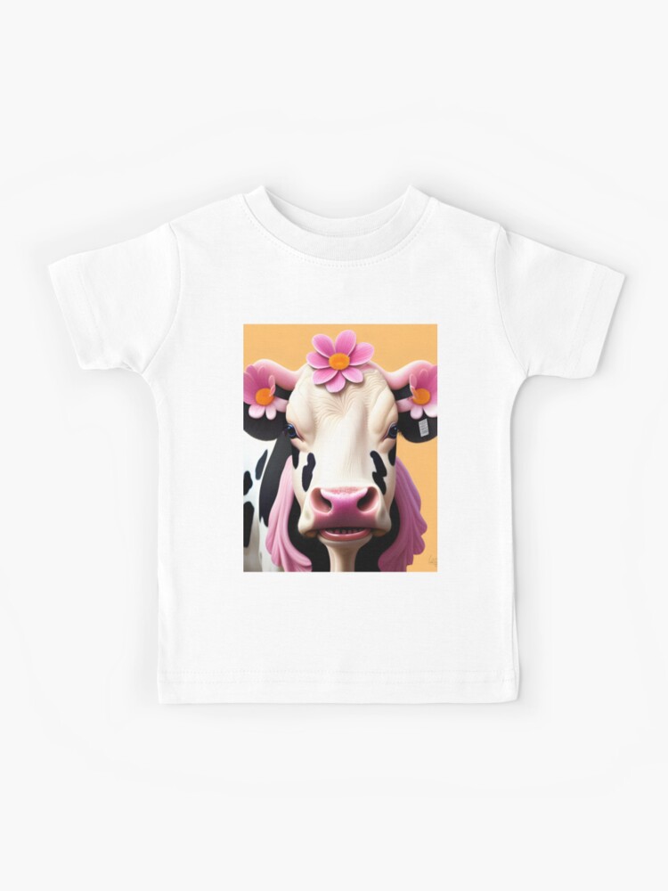 Adorable Flower Cow | Kids T-Shirt