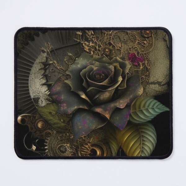 Item preview, Gothic Steampunk Dark Flower Collage By Brandon Cable designed and sold by BrandonArtWorld.