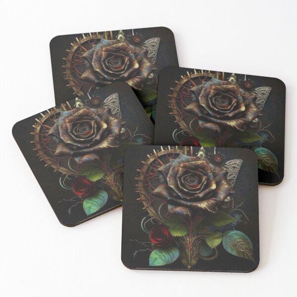 Item preview,  Gothic Steampunk Dark Flower Collage By Brandon Cable  designed and sold by BrandonArtWorld.