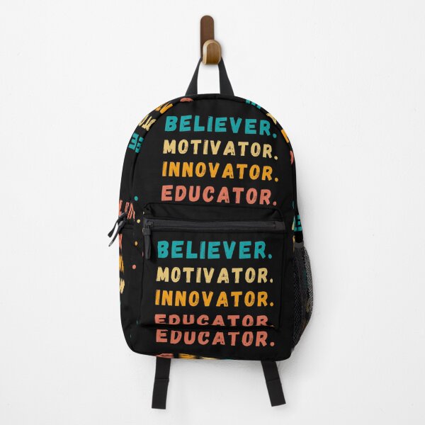 Item preview, motivator believer innovator educator Funny Sayings Quotes Motivator Believer Innovator Educator Retro Quote Design | Inspirational Gift for Teachers, Mentors, Leaders & Coaches designed and sold by Fashion Art Gifts ⭐⭐⭐⭐⭐.