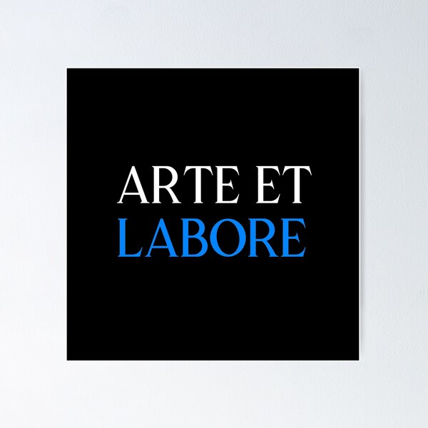 Item preview, Arte et Labore White Blue designed and sold by VRedBaller.