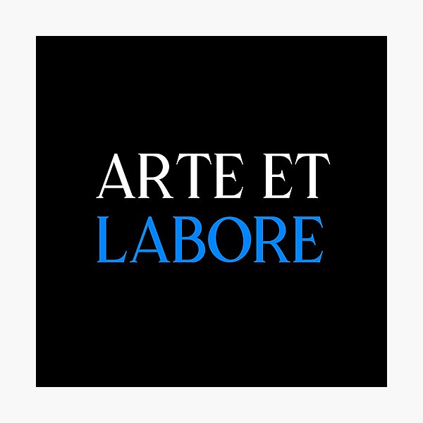 Item preview, Arte et Labore White Blue designed and sold by VRedBaller.