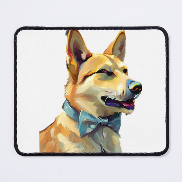 Item preview, Carolina dog with  a bow tie  designed and sold by ACozyPup.