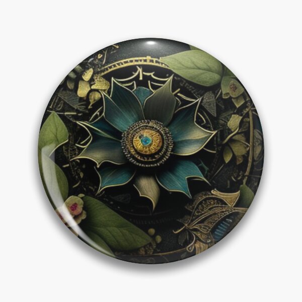 Item preview, Gothic Steampunk Dark Flower Collage By Brandon Cable  designed and sold by BrandonArtWorld.