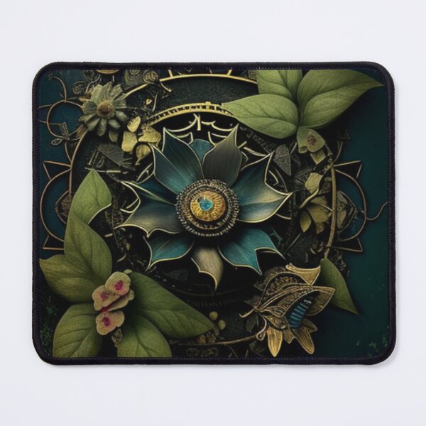 Item preview, Gothic Steampunk Dark Flower Collage By Brandon Cable designed and sold by BrandonArtWorld.