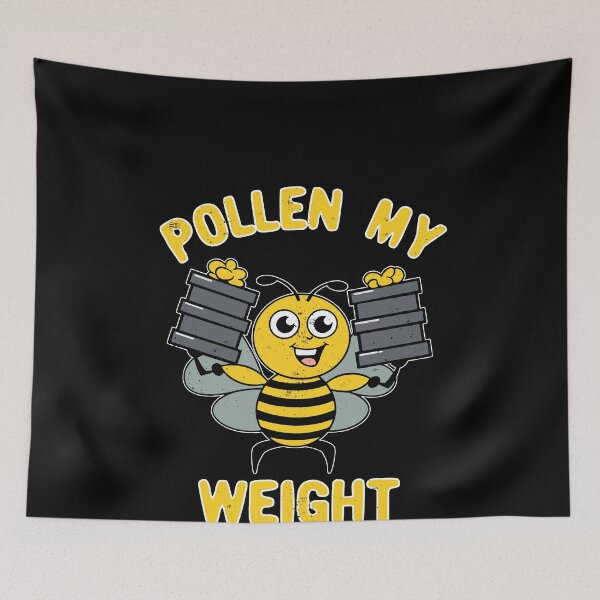 Item preview, Honey Bee Lovers Beekeeping Pollen My Weight Apiary Pun designed and sold by elderberry.