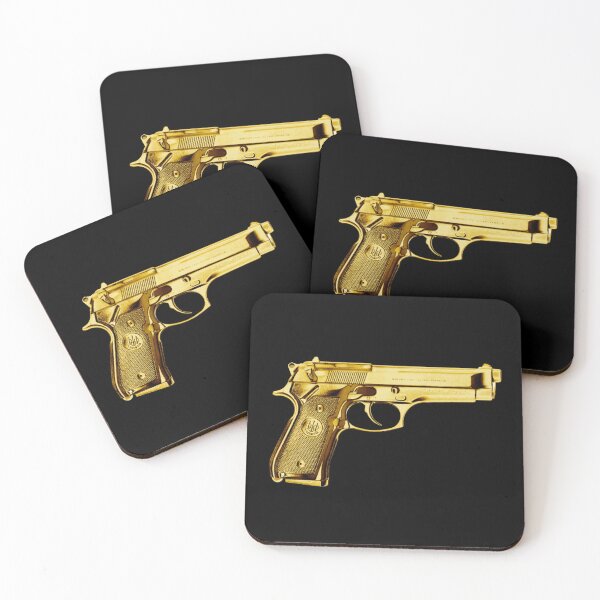 Item preview, Gold Pistol Gun 2nd Ammendment  designed and sold by ChristinasMess.