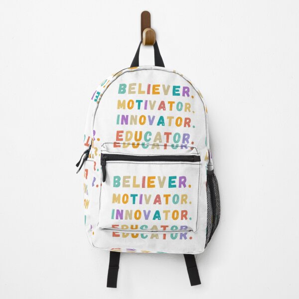 Item preview, MOTIVATOR. BELIEVER. INNOVATOR. EDUCATOR, Motivator Believer Innovator Educator Retro Quote Design | Inspirational Gift for Teachers, Mentors, Leaders & Coaches designed and sold by Fashion Art Gifts ⭐⭐⭐⭐⭐.