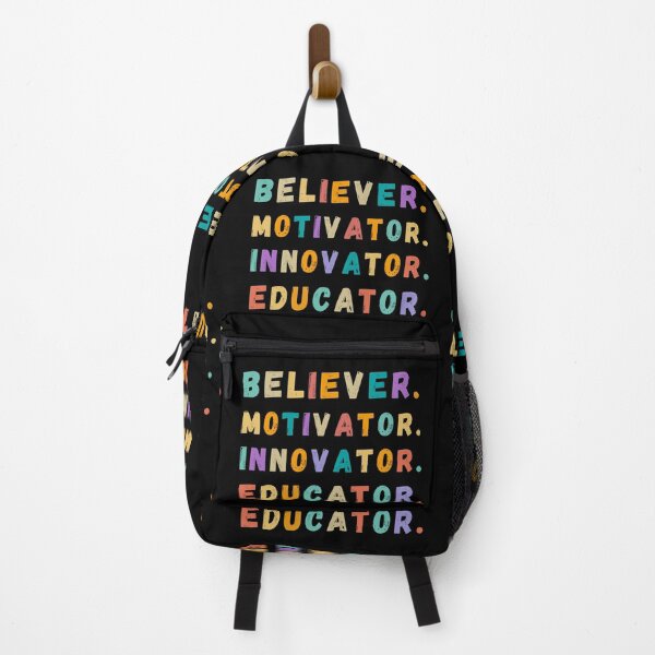 Item preview, motivator believer innovator educator,funny quotes typography design text based designs designed and sold by Fashion Art Gifts ⭐⭐⭐⭐⭐.