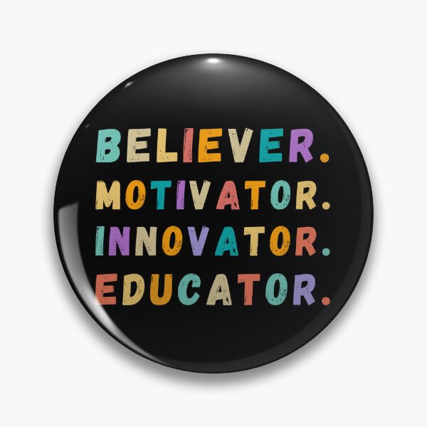 Item preview, motivator believer innovator educator,funny quotes typography design text based designs designed and sold by Fashion Art Gifts ⭐⭐⭐⭐⭐.