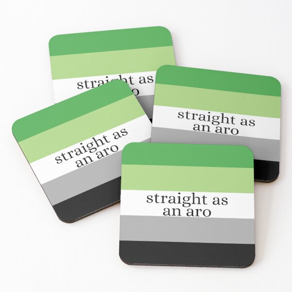 Item preview, Straight as an Aro / Aromantic Pride Flag designed and sold by MaddieMade.