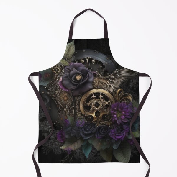 Artikelvorschau, Gothic Steampunk Dunkle Blumencollage von Brandon Cable entworfen und verkauft von BrandonArtWorld.