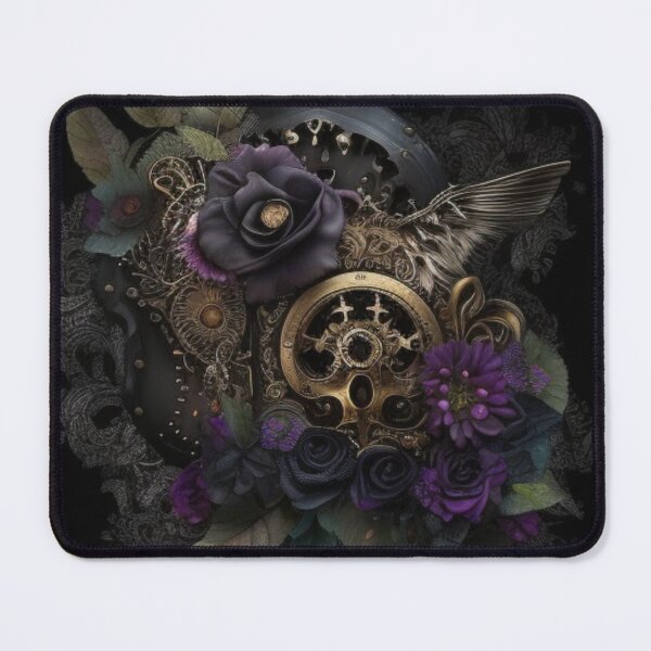Item preview, Gothic Steampunk Dark Flower Collage By Brandon Cable designed and sold by BrandonArtWorld.