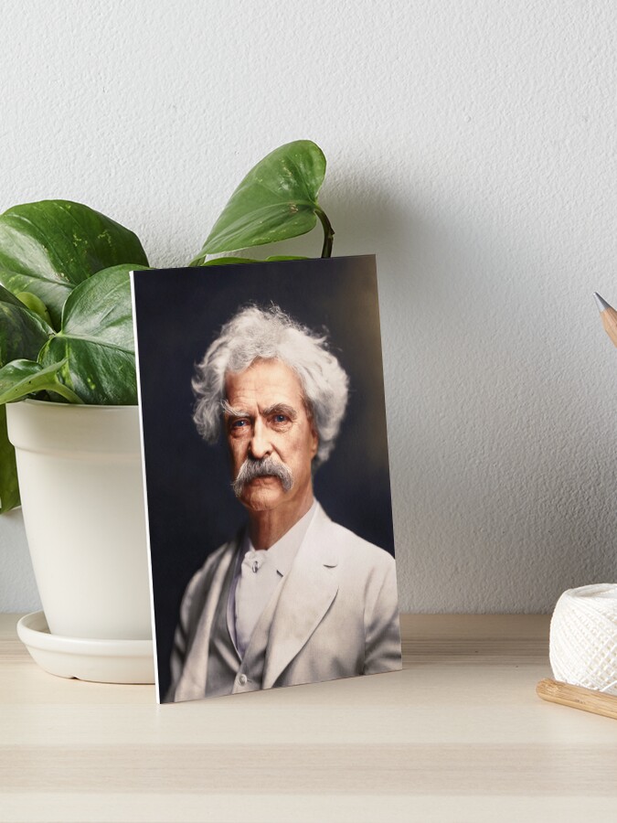 Mark Twain Colorful Old Gentleman Fun Art