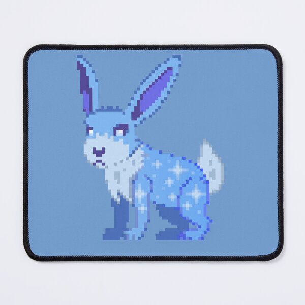 Item preview, Icy Blue Starry Glacier Rabbit Pixel Art designed and sold by Kaiko-Roku.