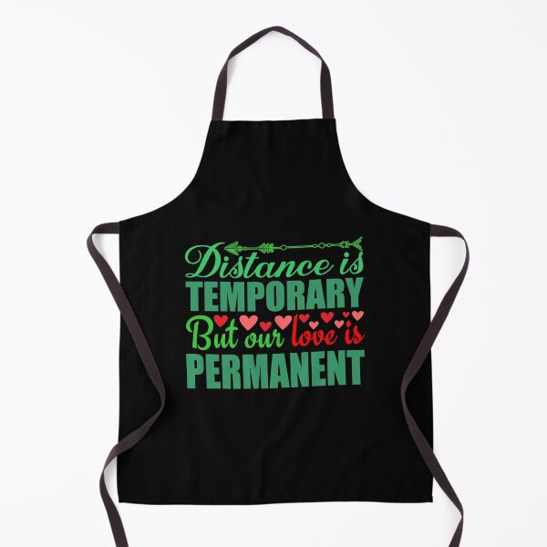 Item preview, Distance is temporary but our love is permanent - Sticker Redbubble designed and sold by bluehatgraphics.