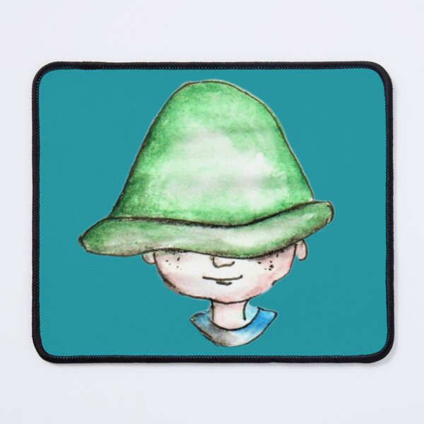 Item preview, Boy with a hat, watercolour, fine art designed and sold by janianna.
