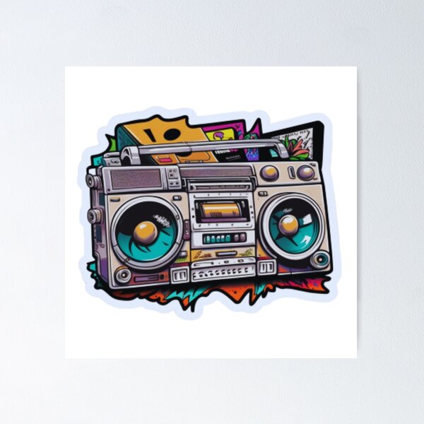 Item preview, cartoon boombox designed and sold by dygo1986.