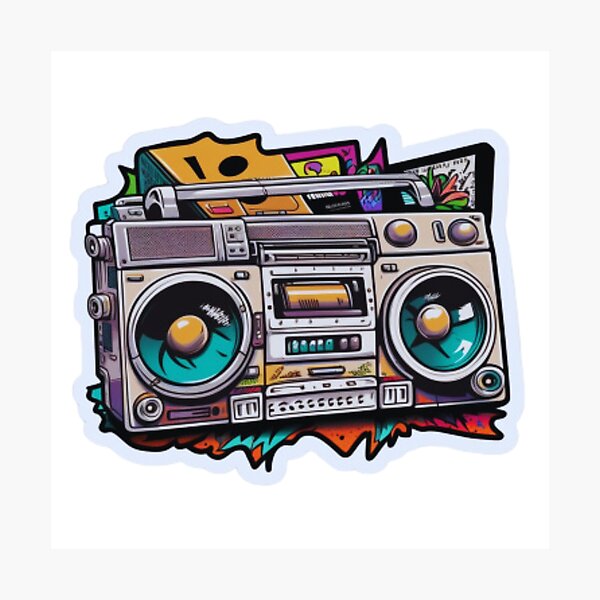 Item preview, cartoon boombox designed and sold by dygo1986.