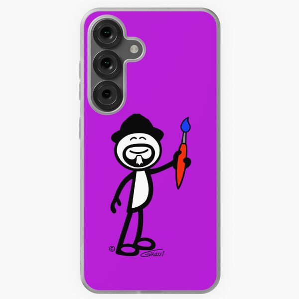 Item preview, GG Artist Stick Figure On A Light Purple Background  designed and sold by GDGCreations.