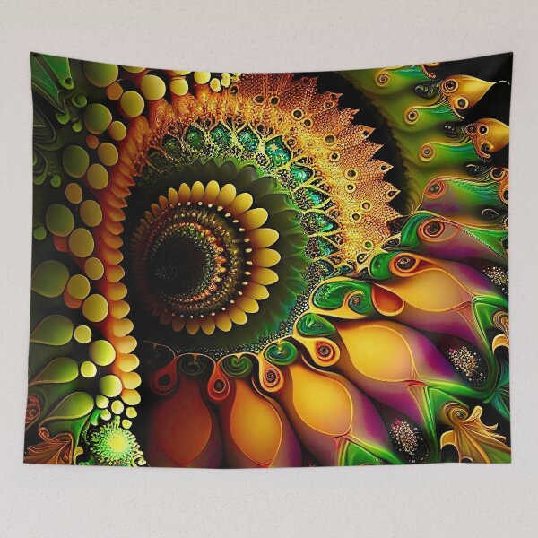 Item preview,  Sunflower Fractals designed and sold by Psychedelic-Sap.