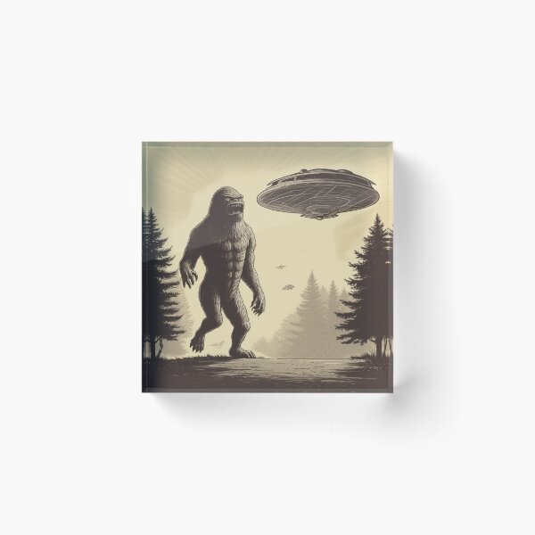 Artikelvorschau, UFO und Bigfoot entworfen und verkauft von Buttnuggs.