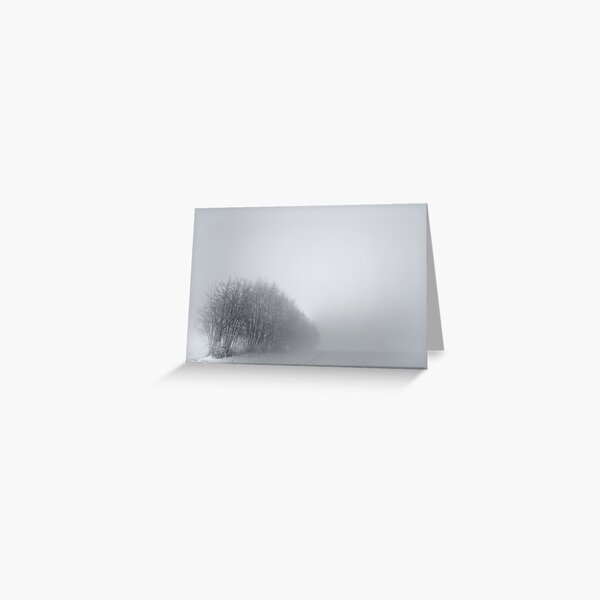 Trees; Mist Greeting Card