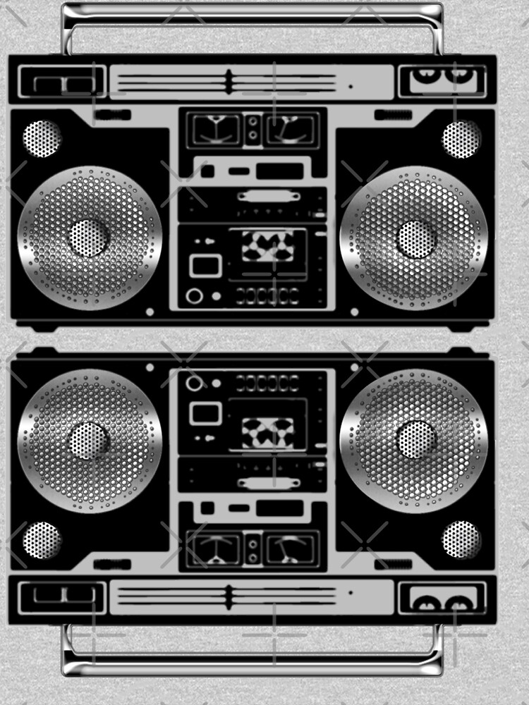 Silver Boombox by mikesbliss