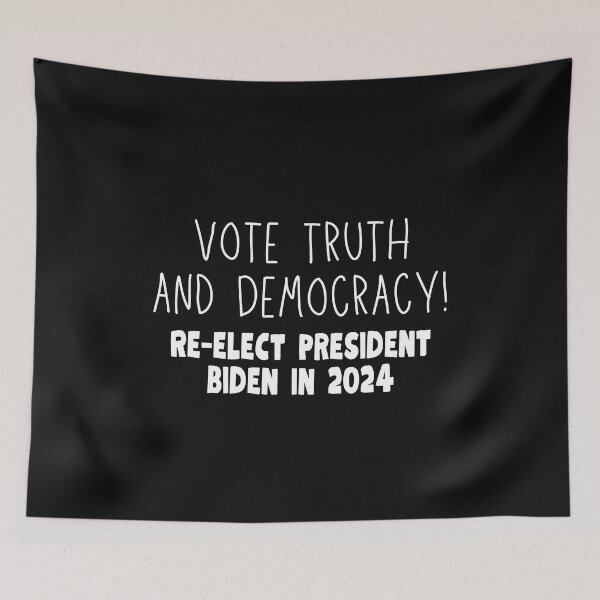 Item preview,  Vote Truth & Democracy White Text 2024 Election Design designed and sold by EarthArtDesigns.