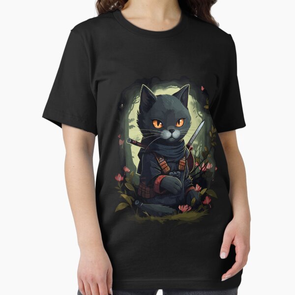 Item preview, Ninja Cat Kawaii Chibi Bamboo Forest designed and sold by MeowsAndMakes.