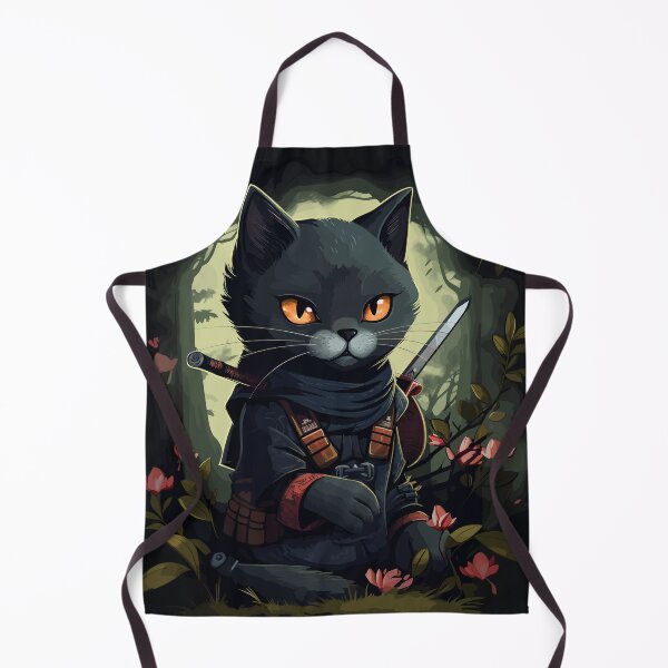 Item preview, Ninja Cat Kawaii Chibi Bamboo Forest designed and sold by MeowsAndMakes.