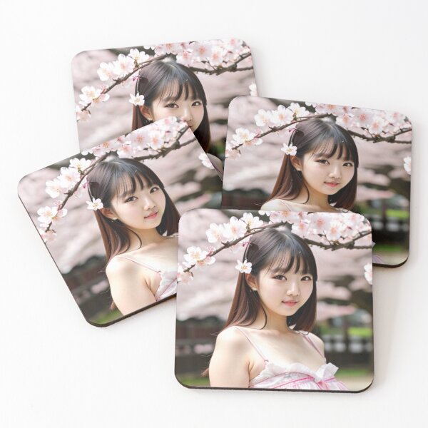 Item preview, Cherry Blossom in Japan Pretty Girl Portrait  designed and sold by Michael Voyler.