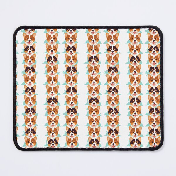 Item preview, Very Happy Corgi Portrait Pattern on White Background designed and sold by Aaron2610.