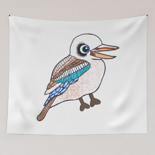 Item preview, Kira the Kookaburra from The Emu Family. designed and sold by VibrantArtwork.