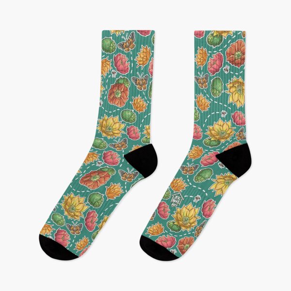 Item preview, Prickly Pear Dark Teal designed and sold by Jess  House.
