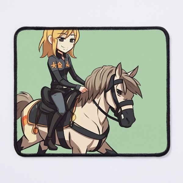 Artikelvorschau, Mädchen auf Pferd reiten entworfen und verkauft von RandomForestBot.