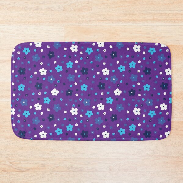 Item preview, Y2K 2000S COCONUT GIRL AESTHETICS RETRO MINI MICRO TINY SMALL FLORAL FLOWERS PURPLE TURQUOISE WHITE BLUE designed and sold by blomastudios.