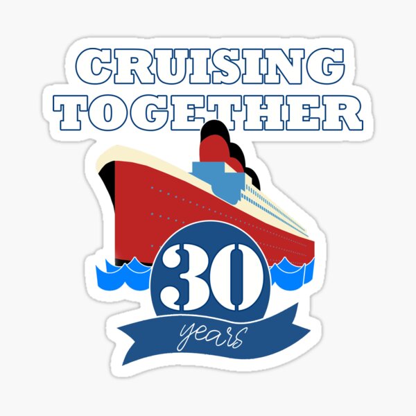 Sticker 30 Jahre Zusammen Redbubble