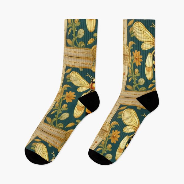 Item preview, Vintage Bees Pattern 4 designed and sold by HiPolly.