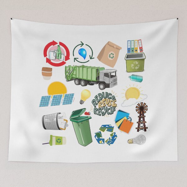 Item preview, Recycle Reuse Renew Rethink environmental designed and sold by nuz2.