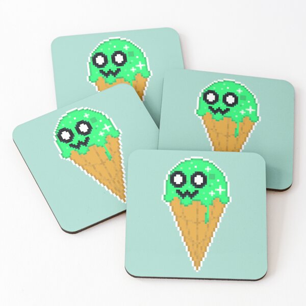 Artikelvorschau, OWO Green Ice Cream Pixel Art entworfen und verkauft von Kaiko-Roku.