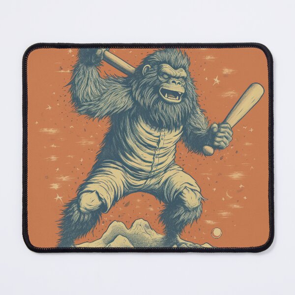 Item preview, Bigfoot Playing Baseball designed and sold by Buttnuggs.