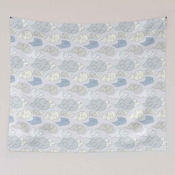 Item preview, Oriental Wind Clouds Blues Pattern designed and sold by ViewerEqualsPhoton.