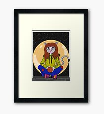 Pussycat playing Framed Print
