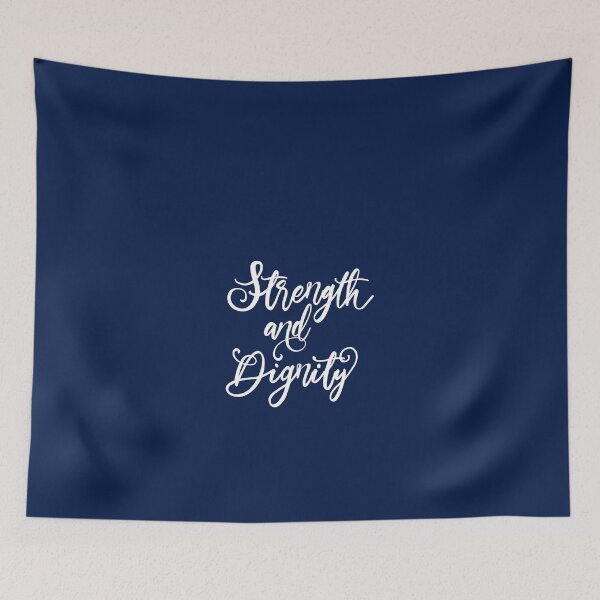 Item preview, Strength And Dignity - prv 31 - Blue designed and sold by amazingjoy.