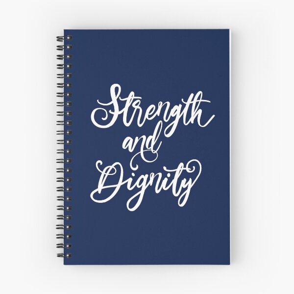 Item preview, Strength And Dignity - prv 31 - Blue designed and sold by amazingjoy.